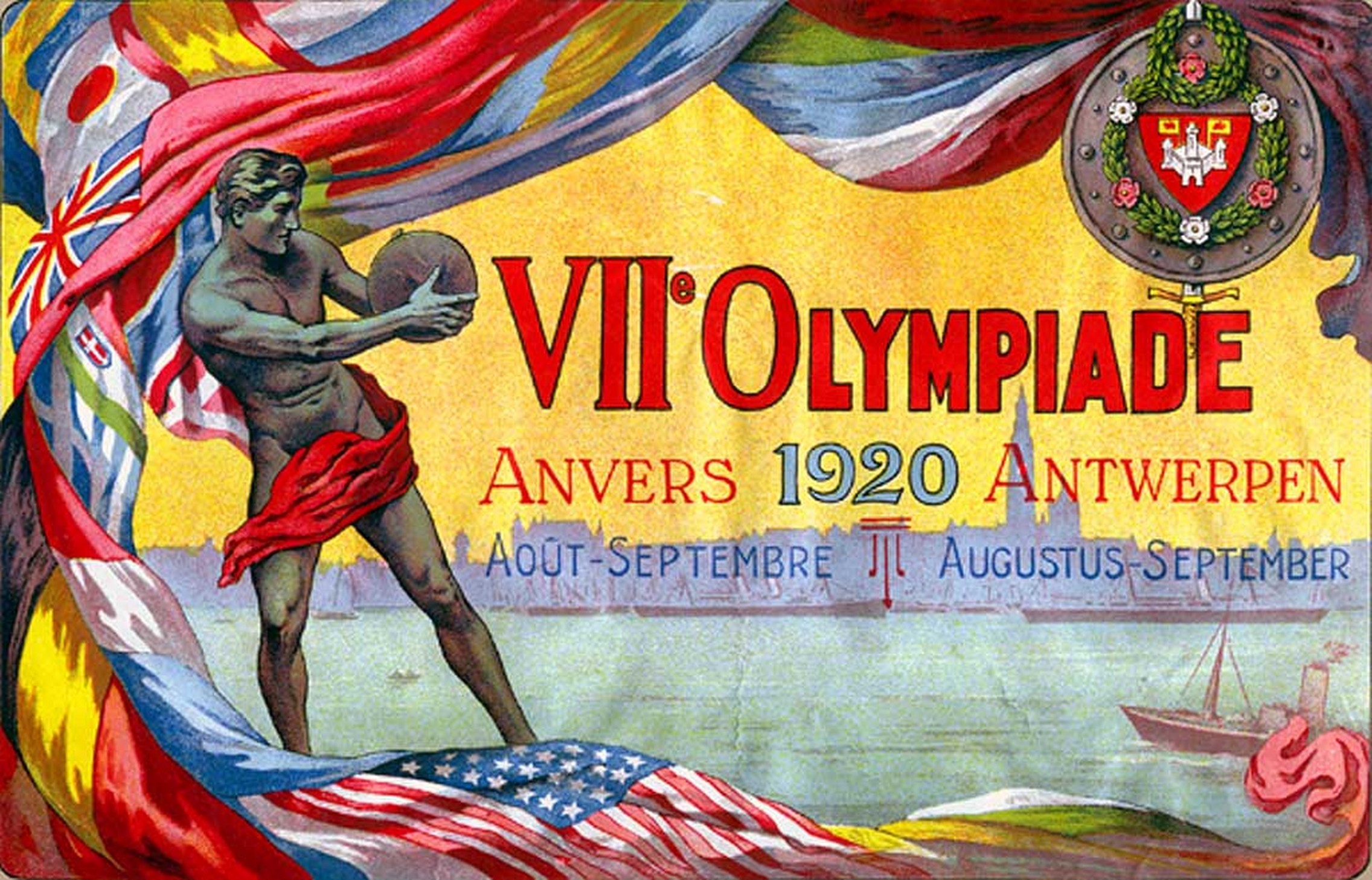 1920 Antwerp Summer Olympic Games Poster