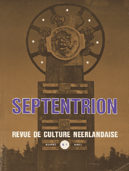 Cover Septentrion n 1 1972