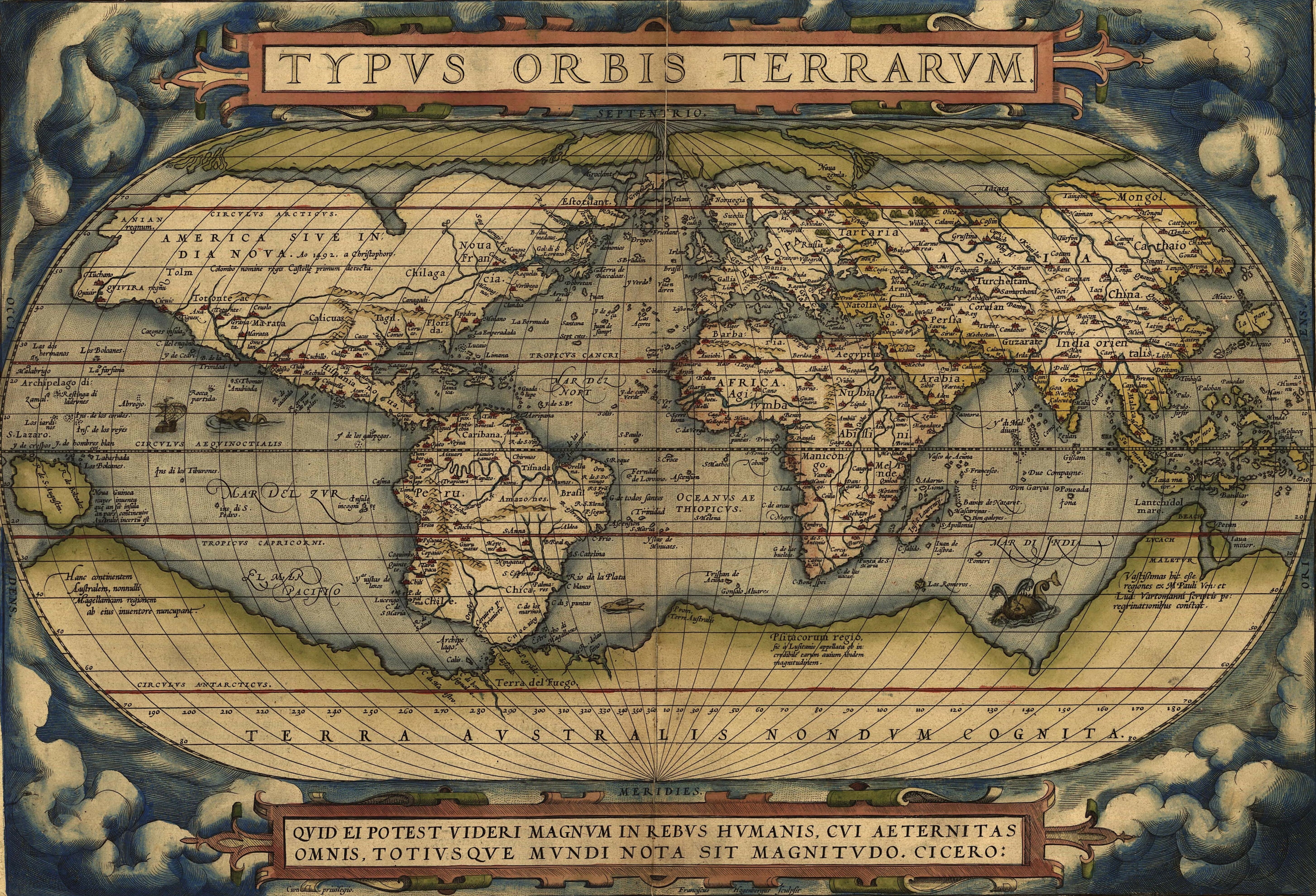 Ortelius World Map1570