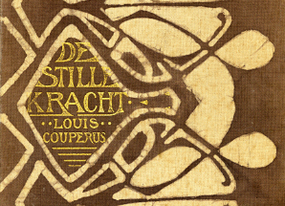 Book cover novel De Stille Kracht Louis Couperus 1900 by Joris Johannes Christiaan Chris Lebeau