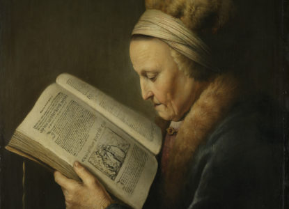 Lezende oude vrouw Rijksmuseum SK A 2627