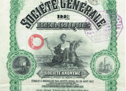 Part Société générale close up