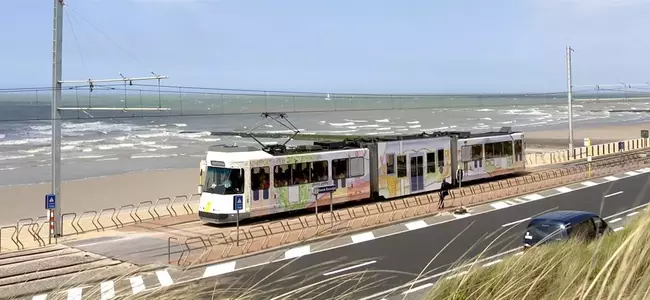 Tram coast line belgium visit flanders