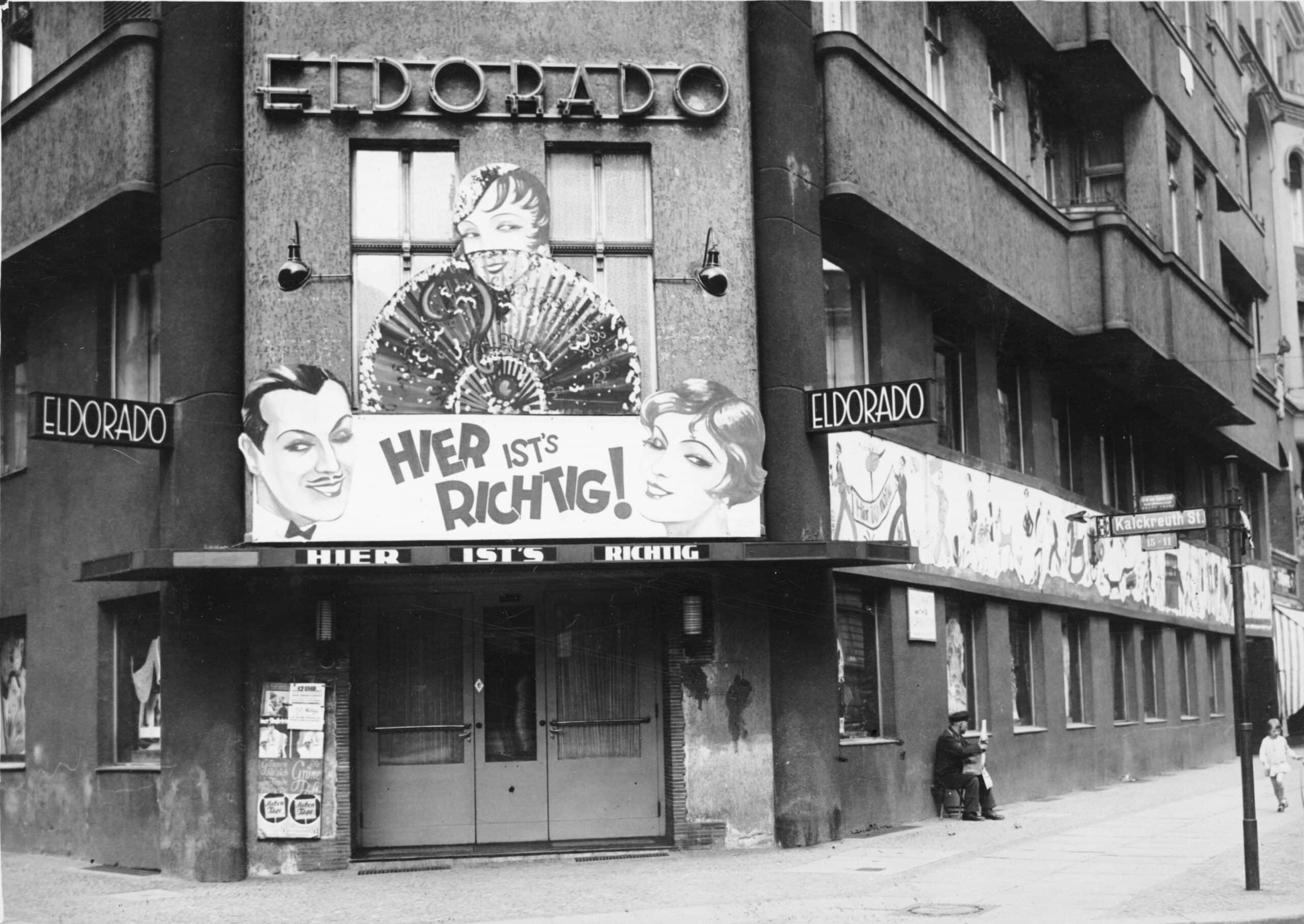 1 Buitenaanzicht van het cabaret Eldorado Berlijn 1932 Coll Bundesarchiv Bild 183 1983 0121 500