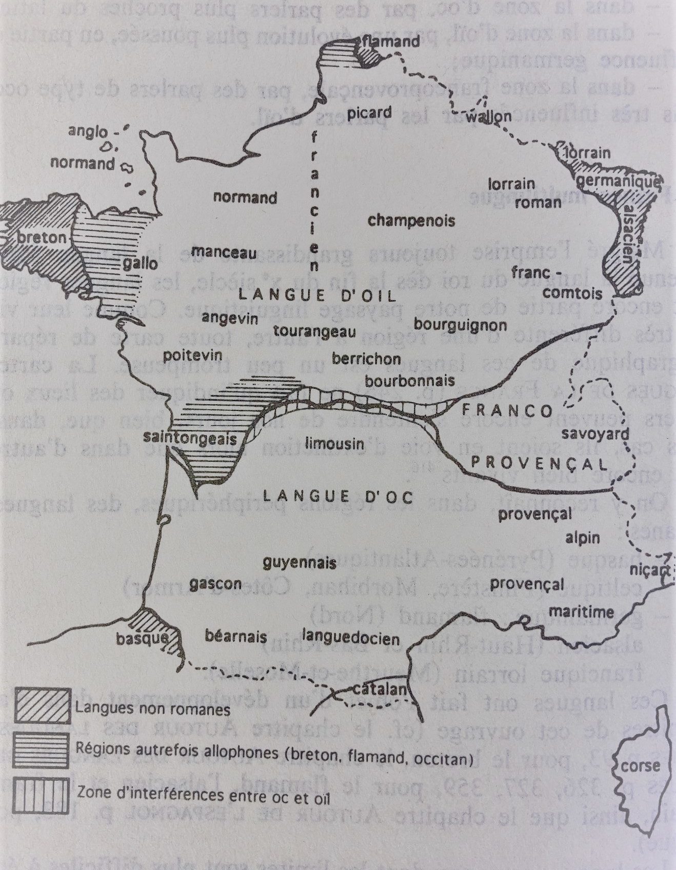 Les langues de la France extrait de H Walter Laventure des langues en occident ed R Laffont 1994