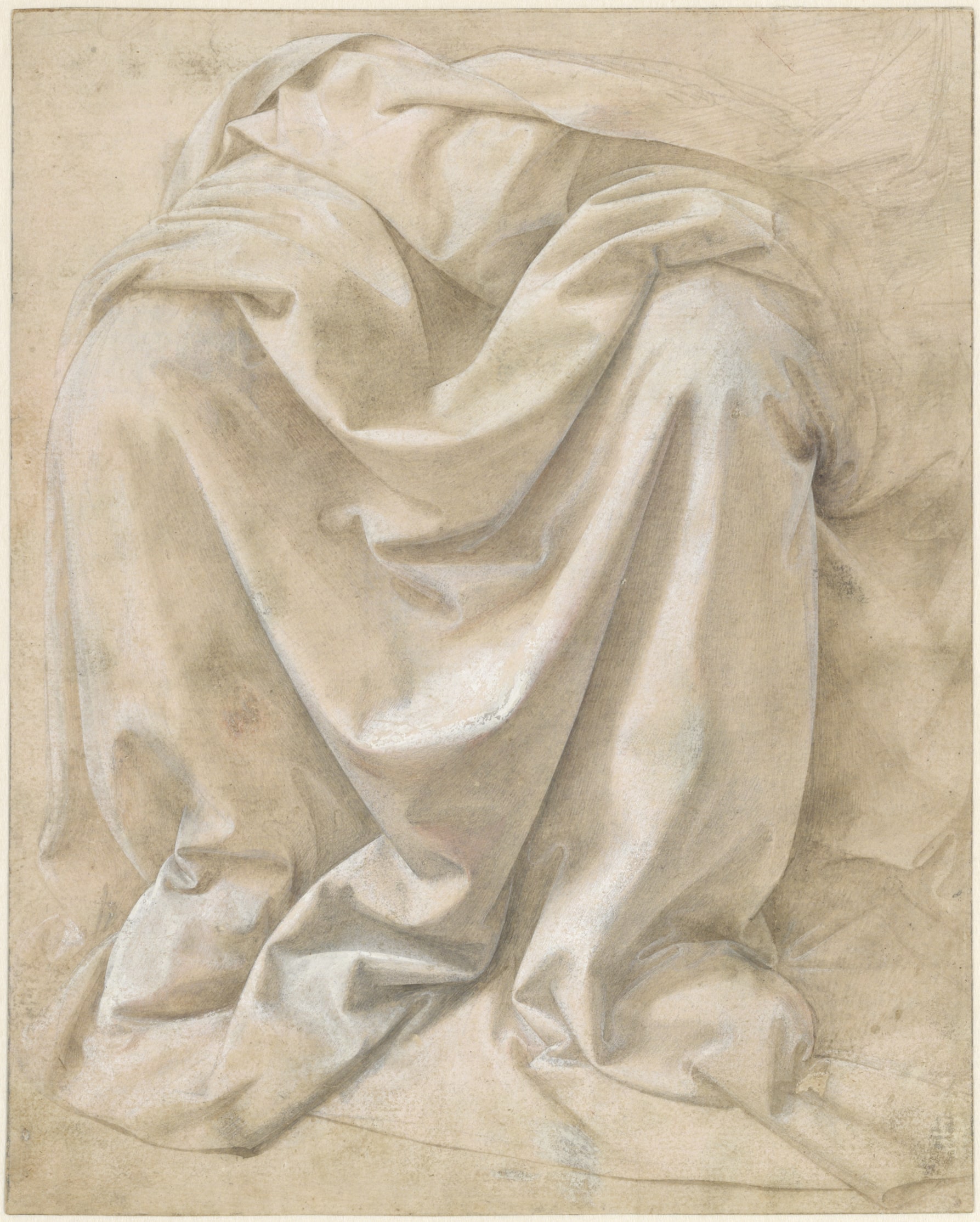 Lorenzo di Credi Etude de draperie Copie