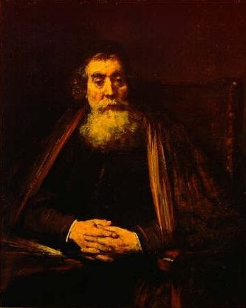 Rembrandt Old Man in an Armchair possibly a portrait of Jan Amos Comenius