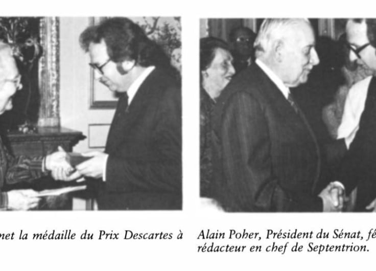 Remise du prix Descartes