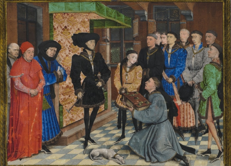 Rogier van der Weyden Presentation Miniature Chroniques de Hainaut KBR 9242