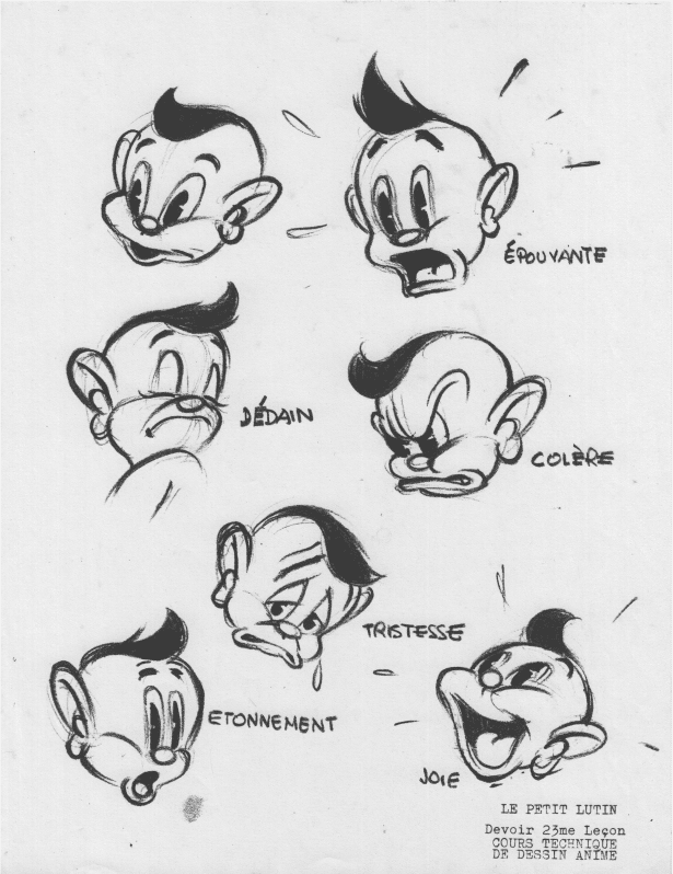 Sketches by Morris for Le Cadeau de la fée 1946 Lucky Comics 2023