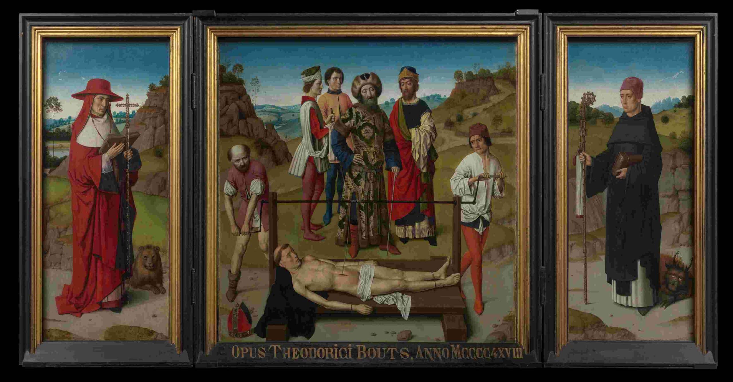 Marteling van de heilige Erasmus ca 1460 1464 M Leuven Dominique Provost